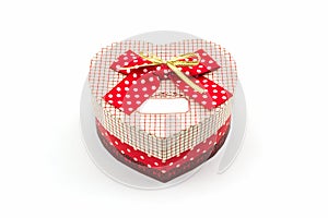 Gift box shaped heart.