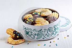 Gift box with shortbread cookies