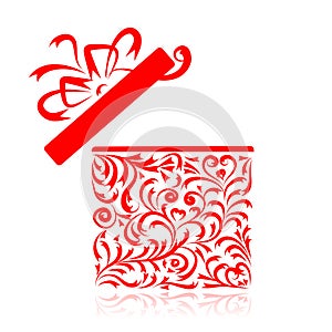 Gift box stylized for your design