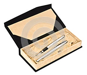 Gift box with two pen