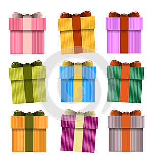 Gift box,Vector Present Boxes