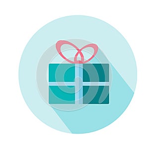 Gift Box woman icon. Beauty and accessoires.