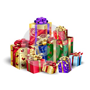 Gift Boxes, Birthaday, Christmas, Holiday Presents