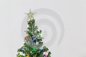 Gift boxes, Christmas tree decorations.