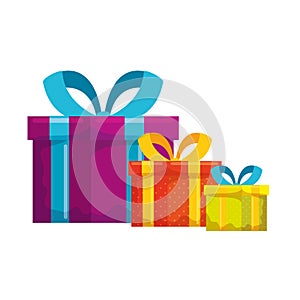 gift boxes presents packings icons