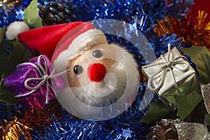 Gift boxes and Santa Claus
