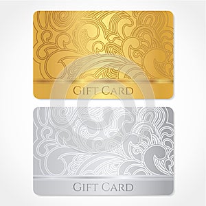 Gift card / Discount card / Business card. Pattern