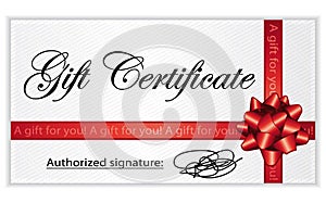 Gift certificate.