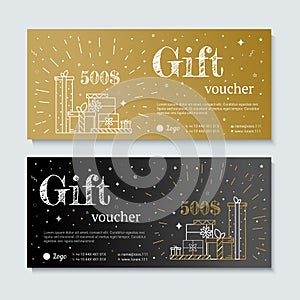 Gift certificate with gifts