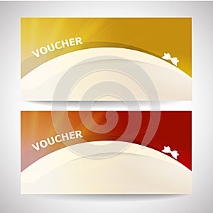 Gift certificate voucher background