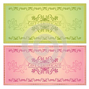 Gift certificate (Voucher, coupon) template