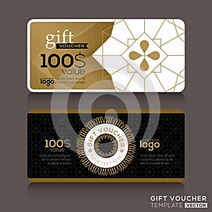 Gift certificate voucher coupon template