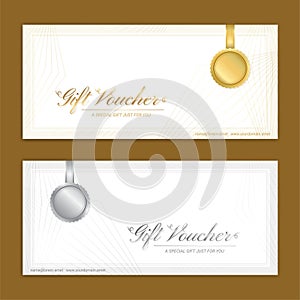 Gift certificate, voucher, gift card or cash coupon template