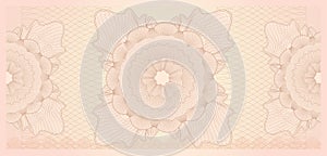 Gift certificate (Voucher) template. Pattern photo