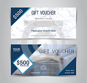 Gift certificates and vouchers template.