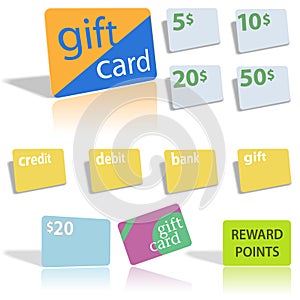 Gift Credit Debit Bank Cards