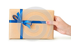 Gift environmentally friendly packaging in hand