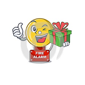 With gift fire alarm with the character shape
