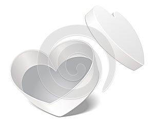 Gift heart present open