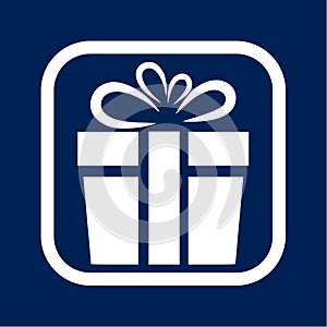 Gift icon, Gift box icon - Illustration