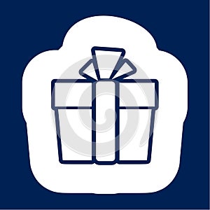 Gift icon, Gift box icon - Illustration