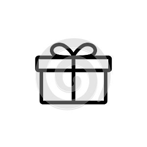 Gift icon . gift vector icon. birthday gift