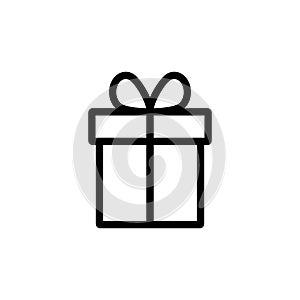 Gift icon . gift vector icon. birthday gift