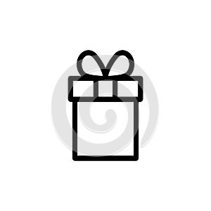 Gift icon . gift vector icon. birthday gift