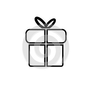 Gift icon on white