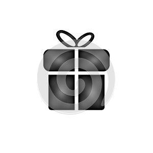 Gift icon on white.