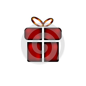 Gift icon on white