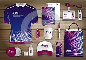 Gift Items business corporate identity, Vector abstract Color promotional souvenirs design with origami elements for diagonal line