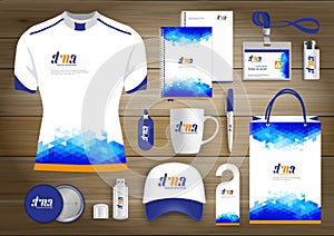 Gift Items business corporate identity, Vector abstract Color promotional souvenirs design with origami elements for diagonal line