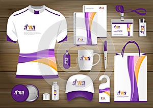 Gift Items business corporate identity, Vector abstract Color promotional souvenirs design with origami elements for diagonal line