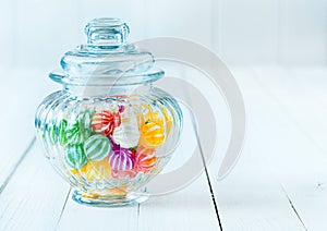 A gift jar of candies