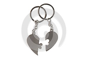 Gift key chain in a heart shape