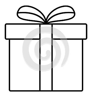 Gift Line Style vector icon which can easily modify or edit