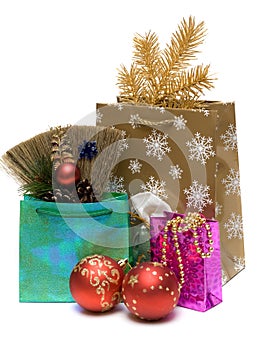 Gift and new year's embellishment photo