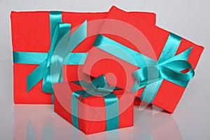 Gift packaging can be of various sizes and colors but the joy of receiving them is always great.