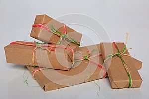 Gift packaging can be of various sizes and colors but the joy of receiving them is always great.