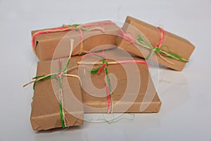 Gift packaging can be of various sizes and colors but the joy of receiving them is always great.