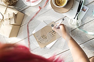 Gift Packing Present Creative Ideas Simplify Concept