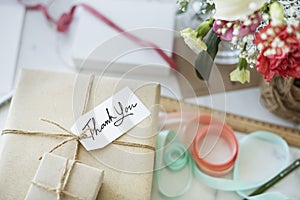 Gift Packing Present Creative Ideas Simplify Concept