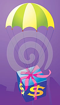 A gift through parachute