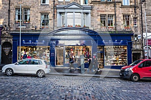 Gift shop in Edinburgh, Scotland