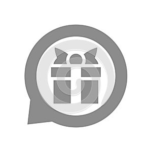 Gift shop vector icon
