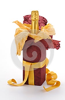 Gift sparkling wine bottle