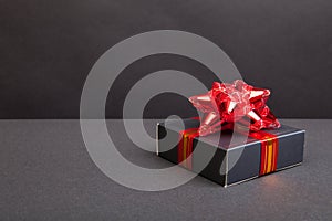 Gift on a table