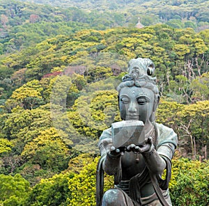 Gift to Big Buddha in Lantau, Hong Kong