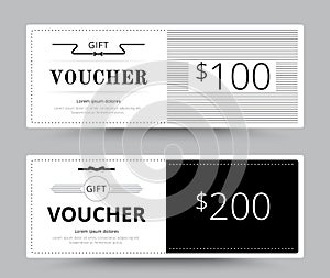 Gift voucher card template design. for special time, Coupon temp